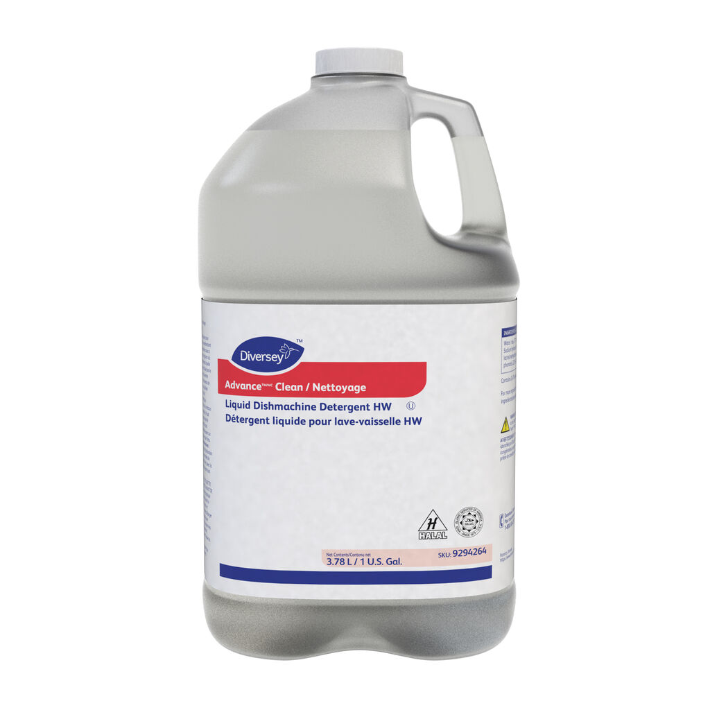 Advance™ Clean, 1gal, 4/CT - Liquid Dishmachine Detergent HW